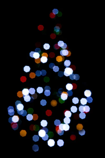 Kerstboomverlichting — Stockfoto