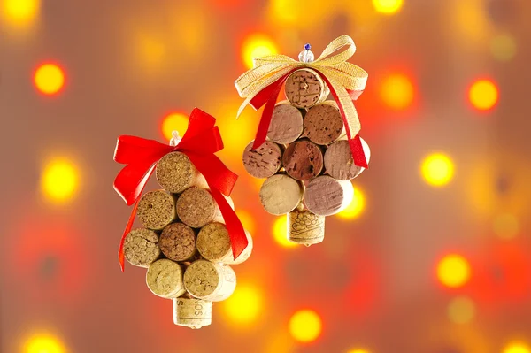 Korkové plovoucí vánoční strom na vzduchu Royalty Free Stock Obrázky