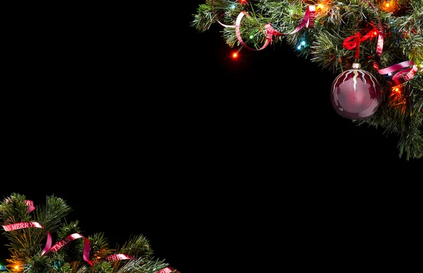 Preparación para una tarjeta de Navidad . — Foto de Stock