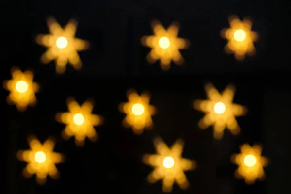 Разряженный Золотой Боке Форме Звезды Темном Фоне — стоковое фото