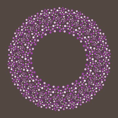 Çember şekilli mor vektör tekrar ediyor. Geçmişiniz için şablon.