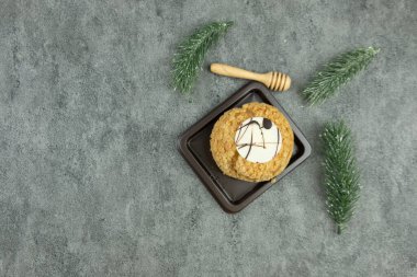 Kutu tepsisindeki taze Choux Krem 'in en güzel manzarası..