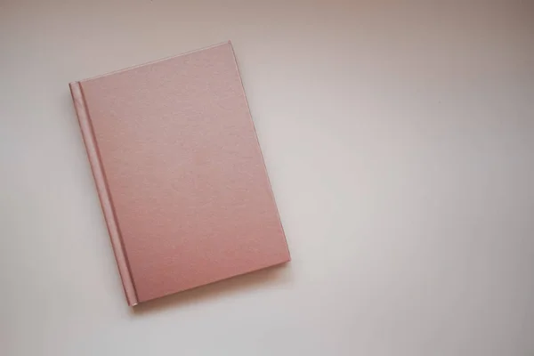 Closed Notebooks Copper Color Top View — Stock Photo, Image