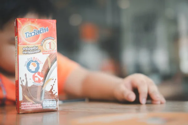 Bangkok January 2022 Box Ovaltine Uht Milk Chocolate Which Distributed — 图库照片