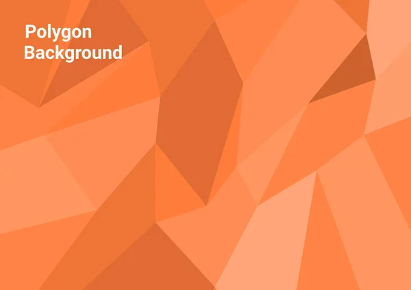 Abstract Light Orange Geometric Polygonal Background Creative Design Templates — Stock Vector