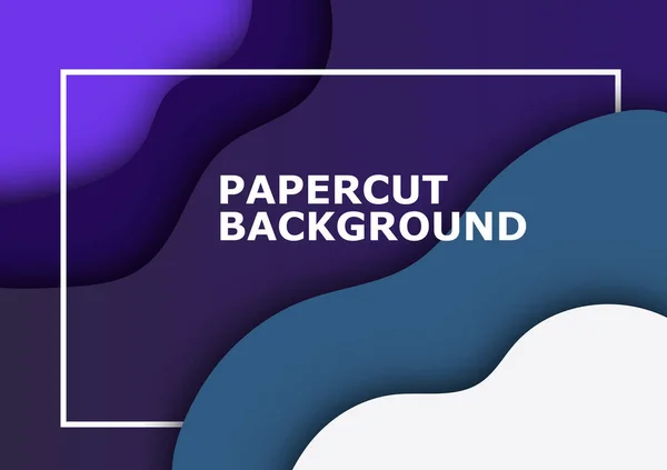 Papercut Φόντο Επικάλυψη Στρώμα Φόντο Διανυσματικό Υπόβαθρο Διάταξη Σχεδίασης Διανύσματος — Διανυσματικό Αρχείο