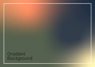 Gradyan turuncu, yeşil ve mavi soyut arkaplan. Yumuşak renk eğimleri.