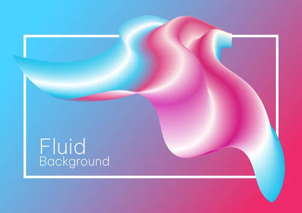 Hintergrunddesign Für Flüssige Farbverläufe Abstrakter Geometrischer Hintergrund Mit Flüssigen Formen — Stockvektor