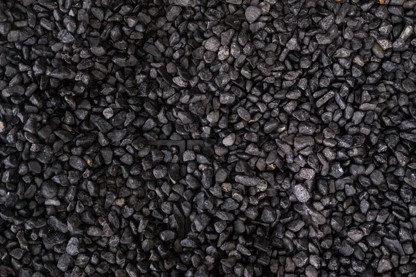 Pebbles Fundo Textura Seixos Molhados Escuros Vista Superior — Fotografia de Stock