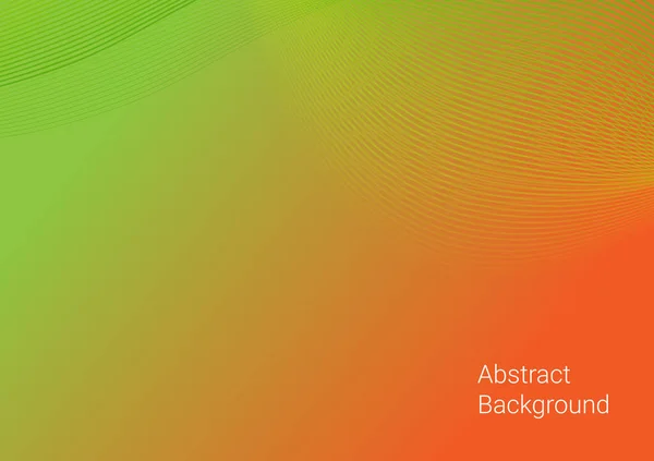 Vektor Abstrak Hijau Dan Oranye Bergelombang Banner Desain Web Template - Stok Vektor