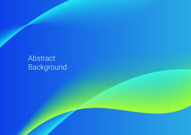 Soyut renkli dekoratif stil modern dalga tasarım sancak arka plan vektörü