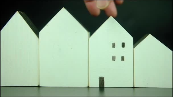 选择合适的地产或新房 选择新家的概念 — 图库视频影像