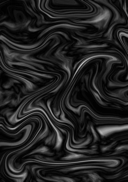 Абстрактне Сучасне Рідинне Чорно Біле Мистецтво Дизайн Обгорткового Паперу Шпалер — стокове фото