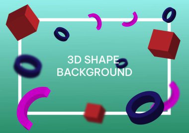 Özet olarak 3D şekil arkaplanı. Tasarım posterleri. Eps10 vektörü. 