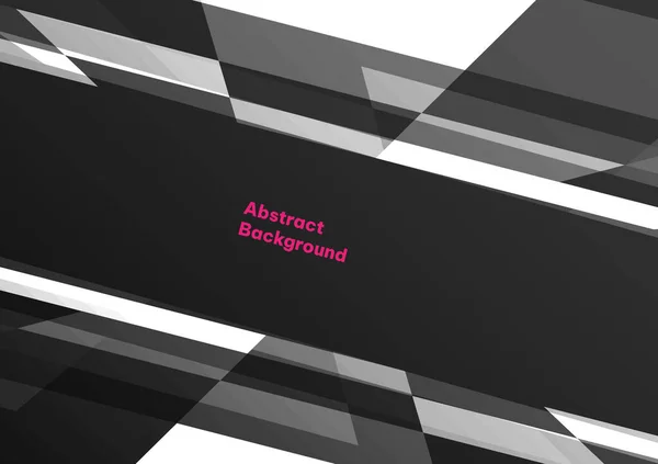 Ilustración Abstracta Con Formas Rectangulares Blanco Negro — Vector de stock