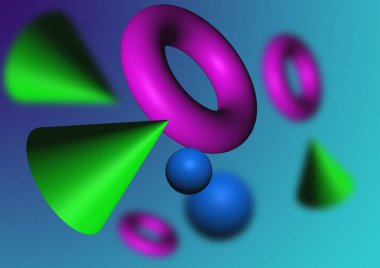 3D shape for useful for wallpaper and web, abstract background 