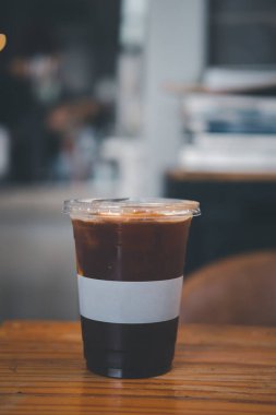 Soğuk sade kahve. Öğleden sonra ve kahve molası.