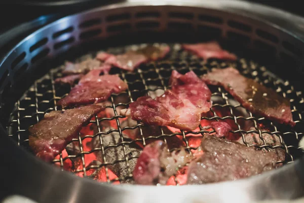 Stile Giapponese Carne Alla Griglia Barbecue Yakiniku Cucina Tradizionale Carne — Foto Stock