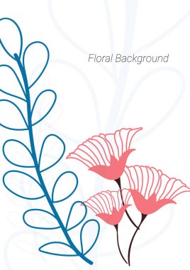 Soyut pembe çiçek hattı sanatı. Baskı, kapak, duvar kağıdı, asgari ve doğal duvar sanatı için soyut bitki sanatı tasarımı. 
