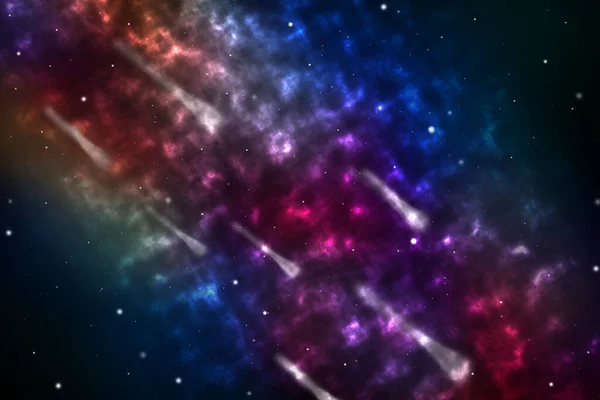 Universo Astratto Sfondo Bellissimo Spazio Con Stelle Galassie — Foto Stock