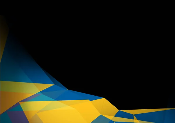 Abstract yellow and blue polygons. Futuristic technology style. Elegant background for business presentations.