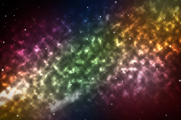 摘要背景宇宙 有星星和星系的美丽空间 — 图库照片