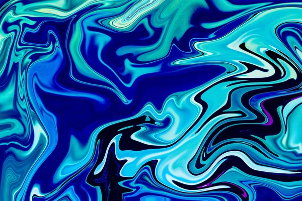 Abstract Dark Blue Marble Effect Painting Pattern Can Used Wallpaper — Foto Stock