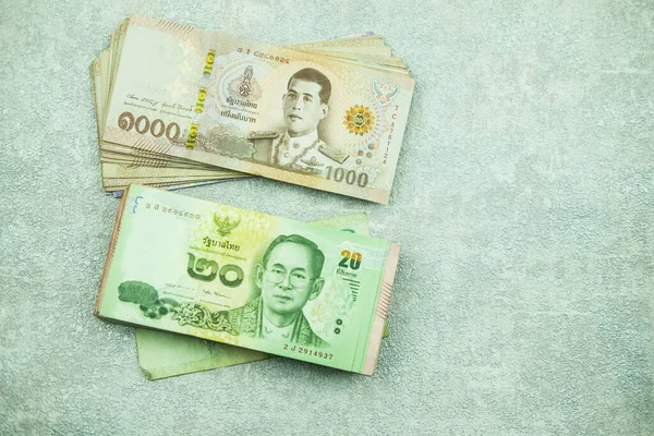 Bankovní Peníze 1000 Thajských Bahtů Používají Výměnou Zboží Připravte Vyčistit — Stock fotografie