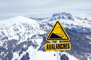 Avalanche sign clipart