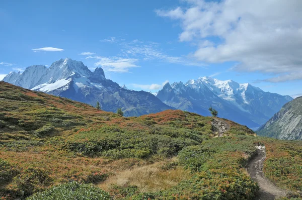 Hochmoore und Mont Blanc — Stockfoto