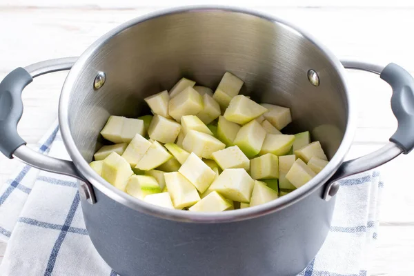 Vegetables Preparing Salad Winter Home Preparation Canning Homemade Food Step — Stock Photo, Image