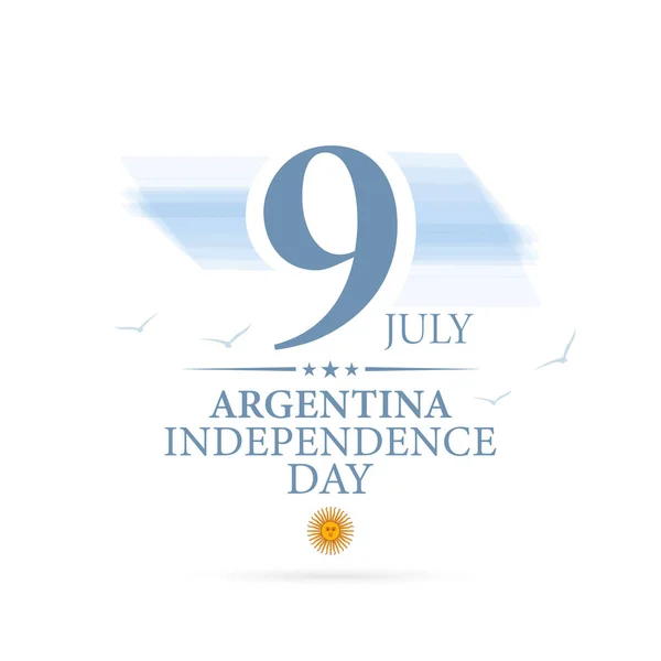 Luglio Sfondo Della Giornata Dell Indipendenza Argentina Festa Nazionale Argentina — Vettoriale Stock