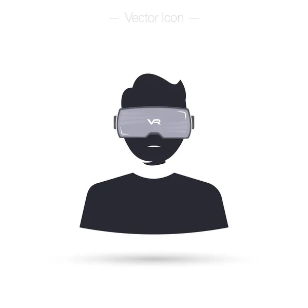 Fone Ouvido Realidade Virtual Meu Ícone Vetor Isolado Sobre Fundo — Vetor de Stock