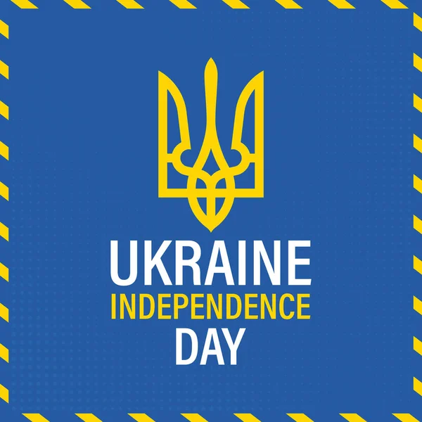 Independence Day Ukraine Holiday Ukraine August Background Poster Card Banner — Wektor stockowy