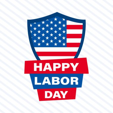 Labor Day in the United States. Background, poster, card, banner vector illustration
