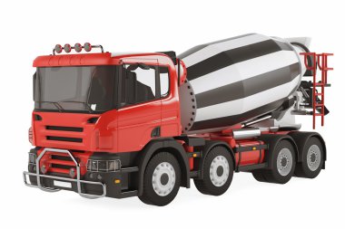 Cement Mixer Truck isolated clipart