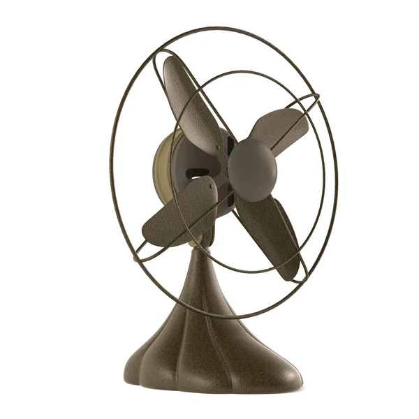 Винтажный металлический вентилятор — стоковое фото