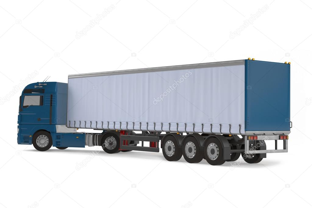 Cargo delivery vehicle truck back