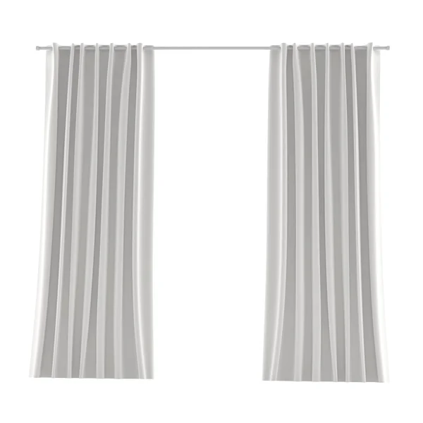 White grey curtain — Stock Photo, Image