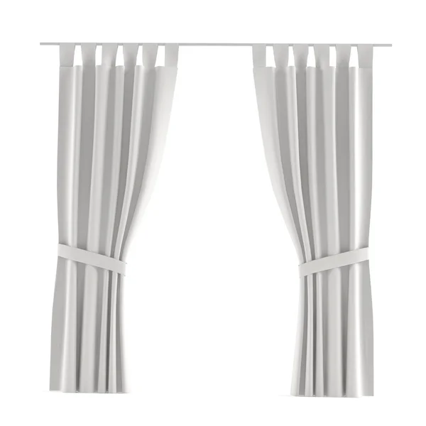 White grey curtain — Stock Photo, Image