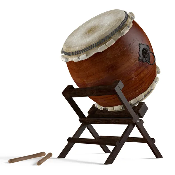 太鼓。伝統的な日本の楽器 — ストック写真