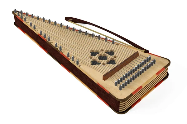 Izole psaltery gusli — Stok fotoğraf