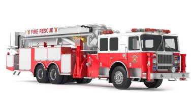 Fire truck isolated clipart