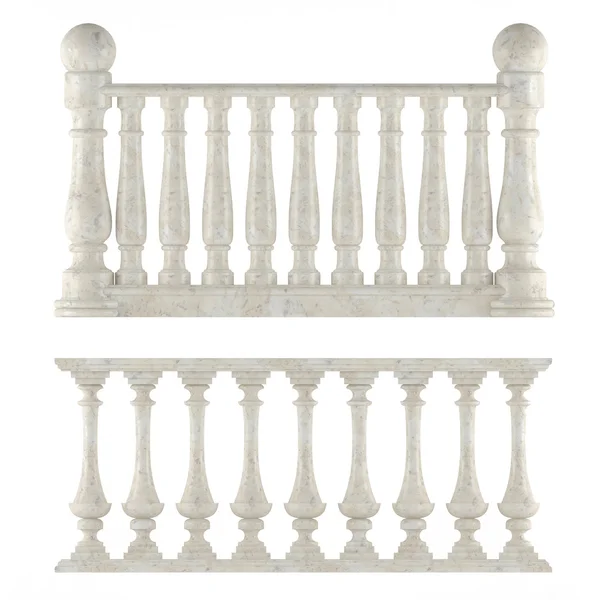 Isolert klassisk balustrade – stockfoto