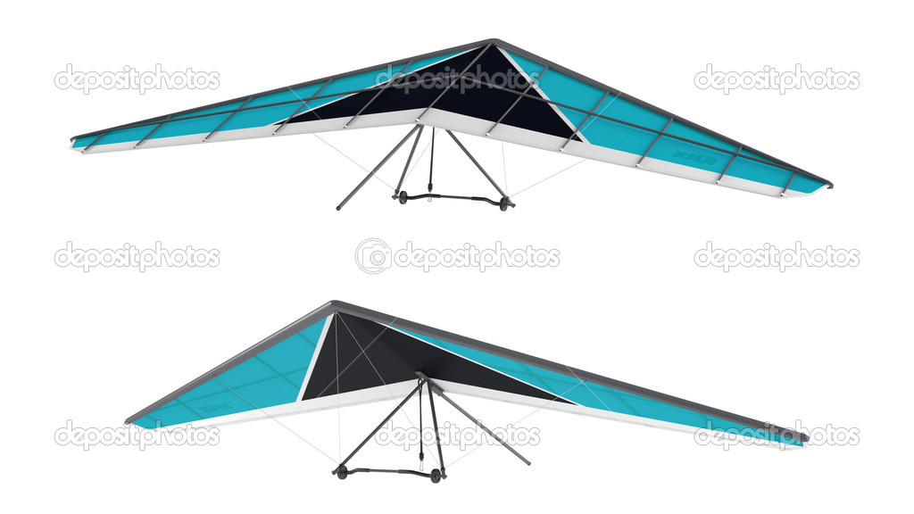 Hang glider isolated