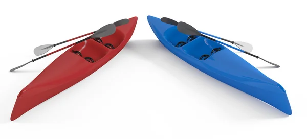 Canoa kayak isolata — Foto Stock