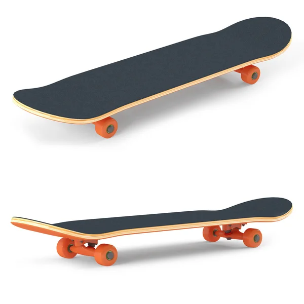 Skateboard isolato su sfondo bianco — Foto Stock