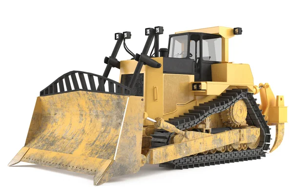 Bulldozer isolato — Foto Stock