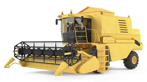 Combineren-harvester geïsoleerd — Stockfoto