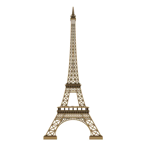 Eiffeltornet isolerade — Stockfoto